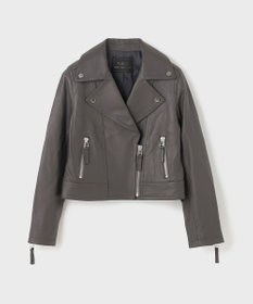 GRACE CONTINENTAL ラムレザーライダースジャケット