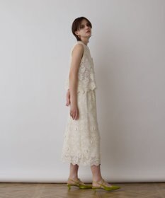 GRACE CONTINENTAL クロシュ刺繍スカート