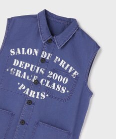 GRACE CONTINENTAL ヘリンボーンツイルジレ