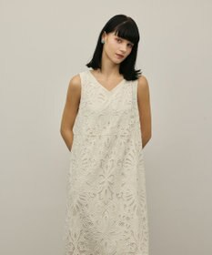 GRACE CONTINENTAL フラワーカットワークワンピース