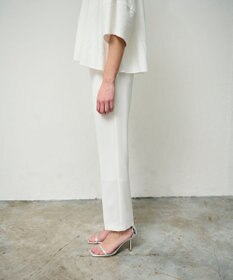 GRACE CONTINENTAL ダブルクロススリムパンツ