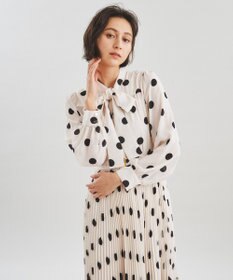 ドラマ着用】ポルカドットプリーツワンピース / GRACE CONTINENTAL