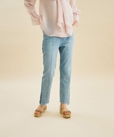GRACE CONTINENTAL カットオフスリムデニムパンツ