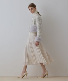 GRACE CONTINENTAL ツイードコンビジャケット キナリ