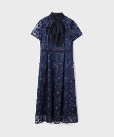 GRACE CONTINENTAL フラワ－フレアドレス