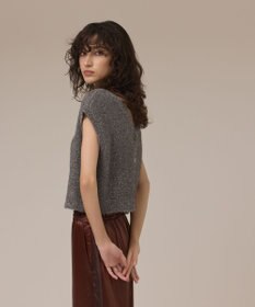 GRACE CONTINENTAL ショートフェザーニットトップ