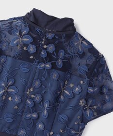 GRACE CONTINENTAL フラワ－フレアドレス