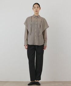 GRACE CONTINENTAL ストール付シャツ