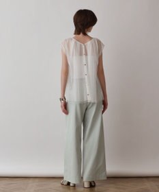 GRACE CONTINENTAL チュールタックノースリーブ