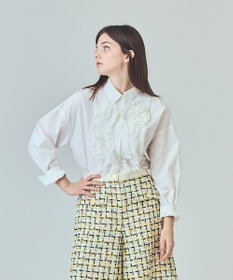 【グレースコンチネンタル】コサージュドレスシャツ コサージュドレスシャツ / GRACE CONTINENTAL | GRACE