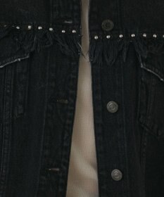 GRACE CONTINENTAL フリンジスタッズデニムジャケット