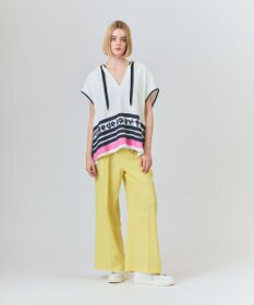 GRACE CONTINENTAL パイルポンチョフーディ ホワイト