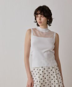 GRACE CONTINENTAL シアーグロスニットトップ
