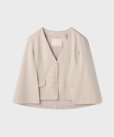 GRACE CONTINENTAL トリアセケープスリーブジャケット