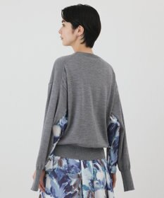 GRACE CONTINENTAL ウールスリットニットトップ