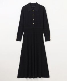 GRACE CONTINENTAL ウェーブニットワンピース