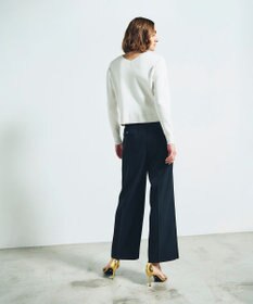 GRACE CONTINENTAL ロゴビジューニットトップ