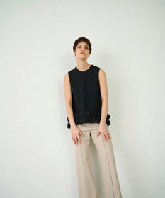 GRACE CONTINENTAL ヘムフリルカットトップ