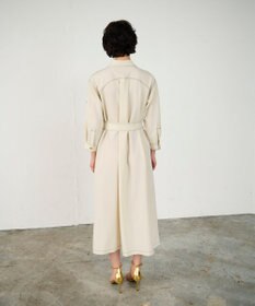 GRACE CONTINENTAL 配色ステッチワークシャツワンピース