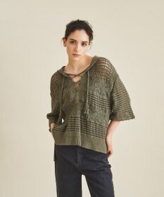 GRACE CONTINENTAL /クロシェショートニットベスト 36