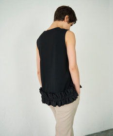 GRACE CONTINENTAL ヘムフリルカットトップ