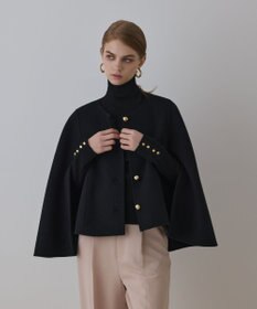 GRACE CONTINENTAL リバーケープジャケット ブラック