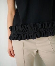GRACE CONTINENTAL ヘムフリルカットトップ