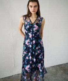 GRACE CONTINENTAL サマーフルーツ刺繍ワンピース