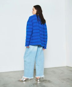 GRACE CONTINENTAL フェザーツイードニットカーディガン