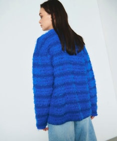 GRACE CONTINENTAL フェザーツイードニットカーディガン