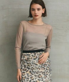 GRACE CONTINENTAL メッシュインナートップ ベージュ