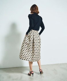 GRACE CONTINENTAL ラメドットジャガードスカート