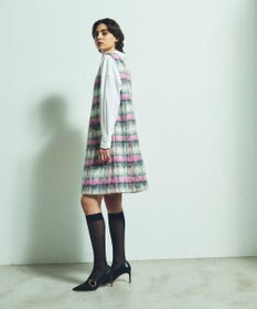 GRACE CONTINENTAL シャギーチェックジャンパースカート