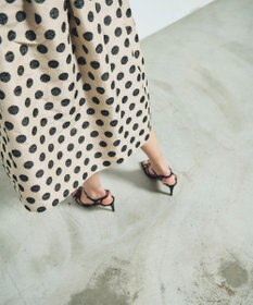 GRACE CONTINENTAL ラメドットジャガードスカート