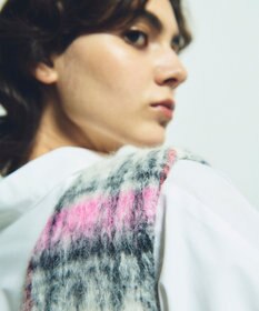 GRACE CONTINENTAL シャギーチェックジャンパースカート