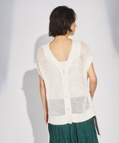 GRACE CONTINENTAL メッシュ2wayニットトップ