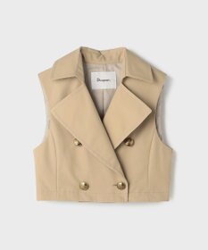 GRACE CONTINENTAL ペプラムトレンチベスト