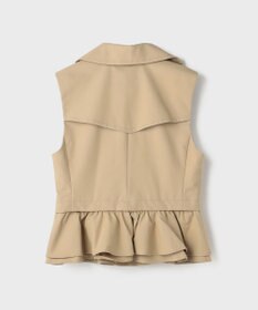 GRACE CONTINENTAL ペプラムトレンチベスト