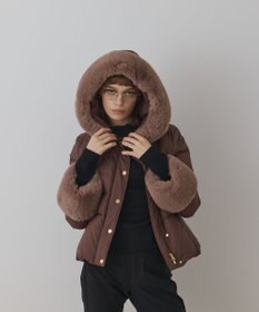 GRACE CONTINENTAL エコファーショートダウンジャケット