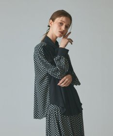 GRACE CONTINENTAL ドットコンビブラウス