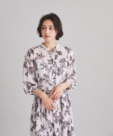サラサミックスシャツワンピース （ミニ丈・ひざ丈ワンピース）｜GRACE CONTINENTAL / グレースコンチネンタル ファッション通販  タカシマヤファッションスクエア
