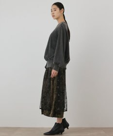 GRACE CONTINENTAL ウォッシュド裏毛トップ