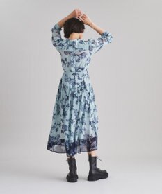 バイカラーサラサワンピース / GRACE CONTINENTAL | GRACE CONTINENTAL グレースコンチネンタル 通販