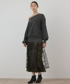 GRACE CONTINENTAL ウォッシュド裏毛トップ