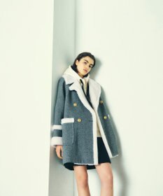 GRACE CONTINENTAL ボアカラーPコート