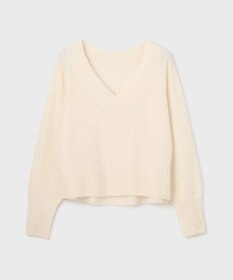 GRACE CONTINENTAL Vネックラムニットトップ