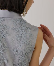 GRACE CONTINENTAL フラワーライン刺繍ワンピース