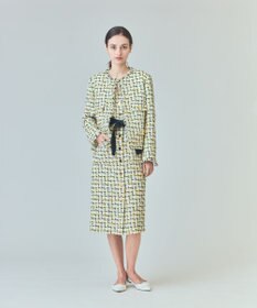 GRACE CONTINENTAL チュールヤーンツイードジャケット