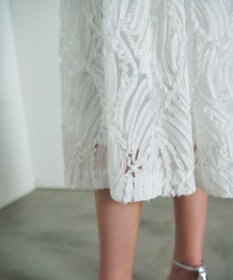 GRACE CONTINENTAL 刺繍ヘムシャツワンピース