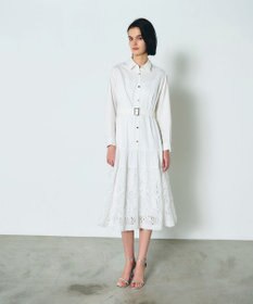 GRACE CONTINENTAL 刺繍ヘムシャツワンピース